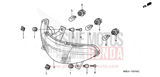 FEU ARRIERE NT650VW de 1998